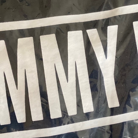 TOMMY HILFIGER Men’s Short Sleeve Screen Print Logo Tee Dark Navy Size Large - Picture 6 of 9